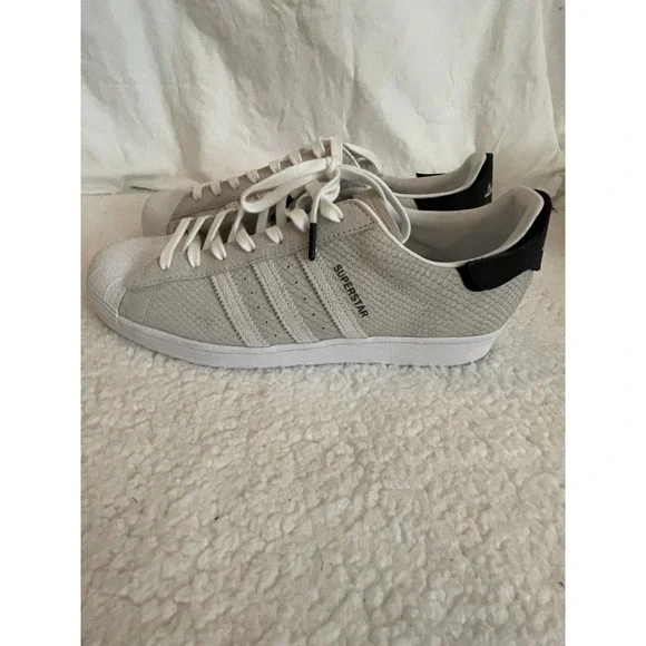 adidas Superstar 'Snakeskin Chalk White' FV2822 US 13 Los Angeles Patch - Picture 3 of 10
